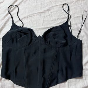 Urban outfitters black corset top new never worn great for parties and going out